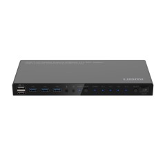 "MicroConnect 4K60Hz HDMI KVM Switch 4x1 - Seamless Control & Stunning Visuals | MC-HDMIKVM0401-USB3-4K"